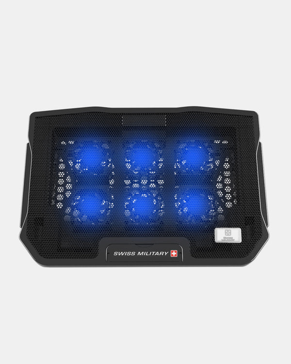 Portable Laptop Cooling Pad with 6 Silent Fans, Adjustable Stand | LCF01