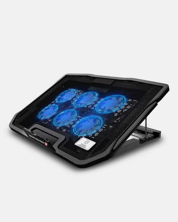 Portable Laptop Cooling Pad with 6 Silent Fans, Adjustable Stand | LCF01