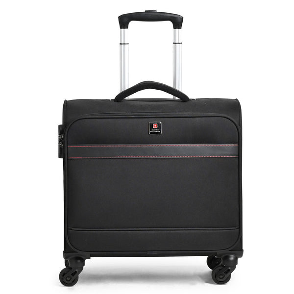 Kasper Laptop Overnighter Soft Trolley Luggage Bag, Combination Lock, 4 Wheels