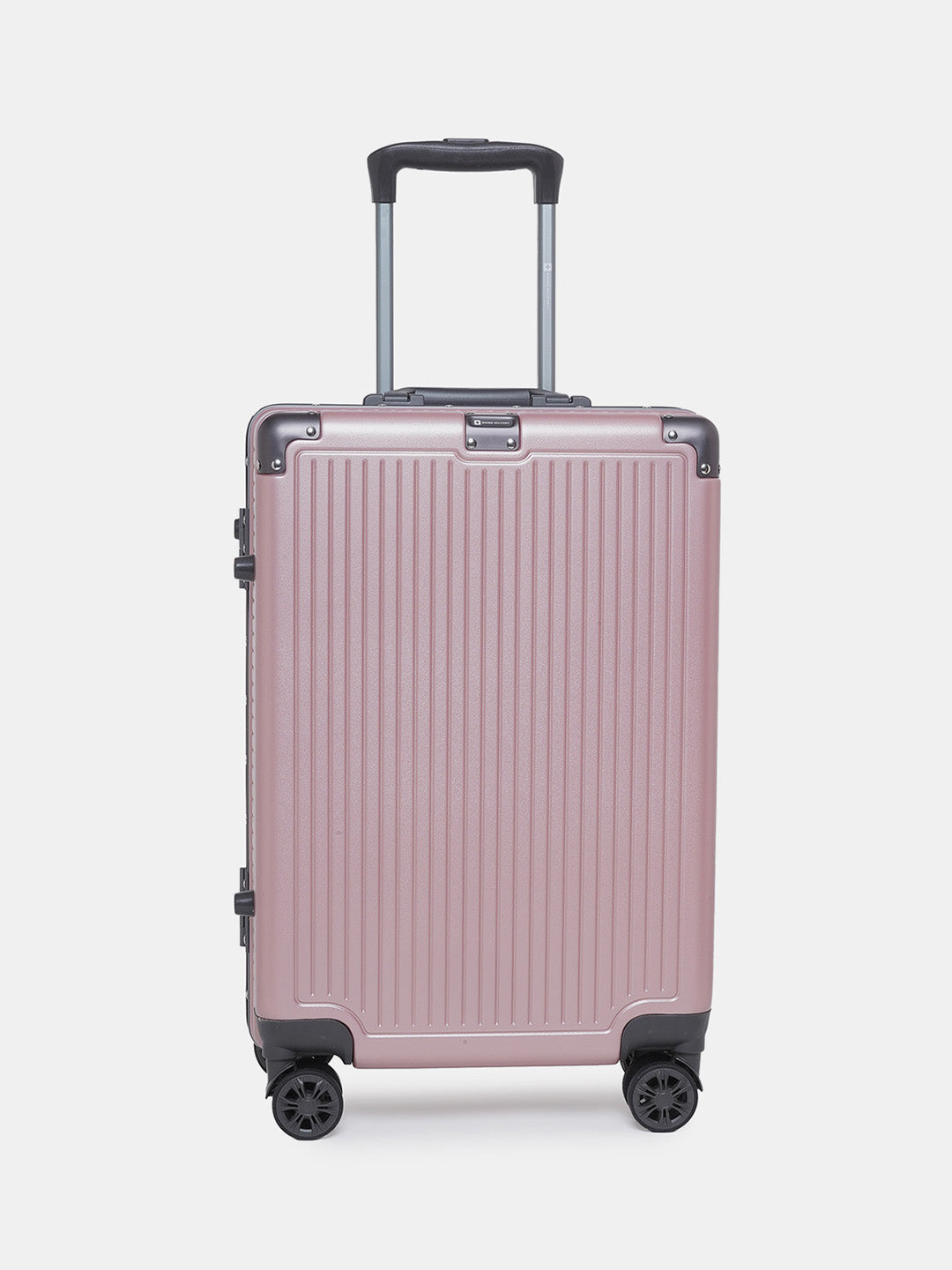 Rose Gold Pink Metal Suitcase Rose Gold Aluminum-Framed Luggage