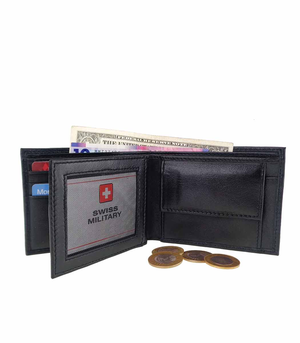 LW34 - Leather Wallet - SWISS MILITARY CONSUMER GOODS LIMITED