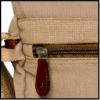 BACKSIDE POCKET FOR VALUABLE ITEMS