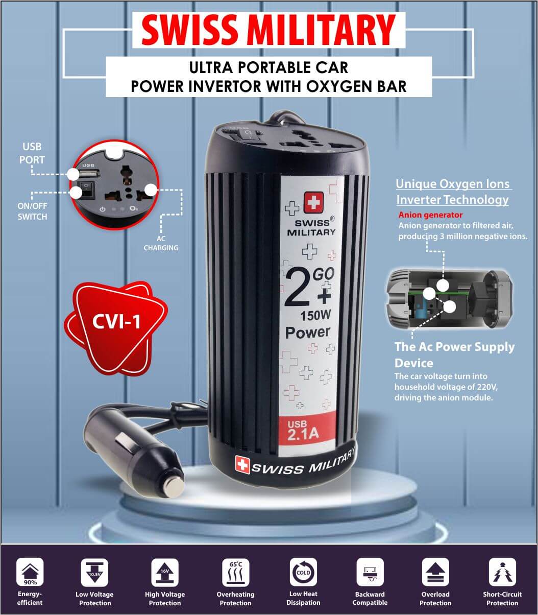 Car Power Inverter- Compatible with Oxygen Concentrator Oxygen Generat