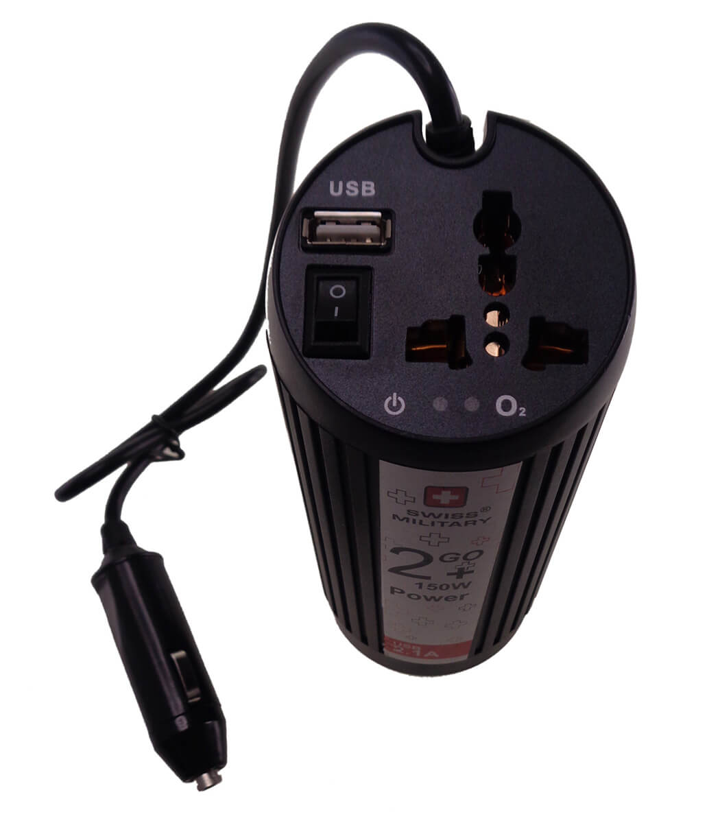 CIV1- Ultra Portable Car Power inverter with Oxygen Bar - SWISS MILITARY  CONSUMER GOODS LIMITED
