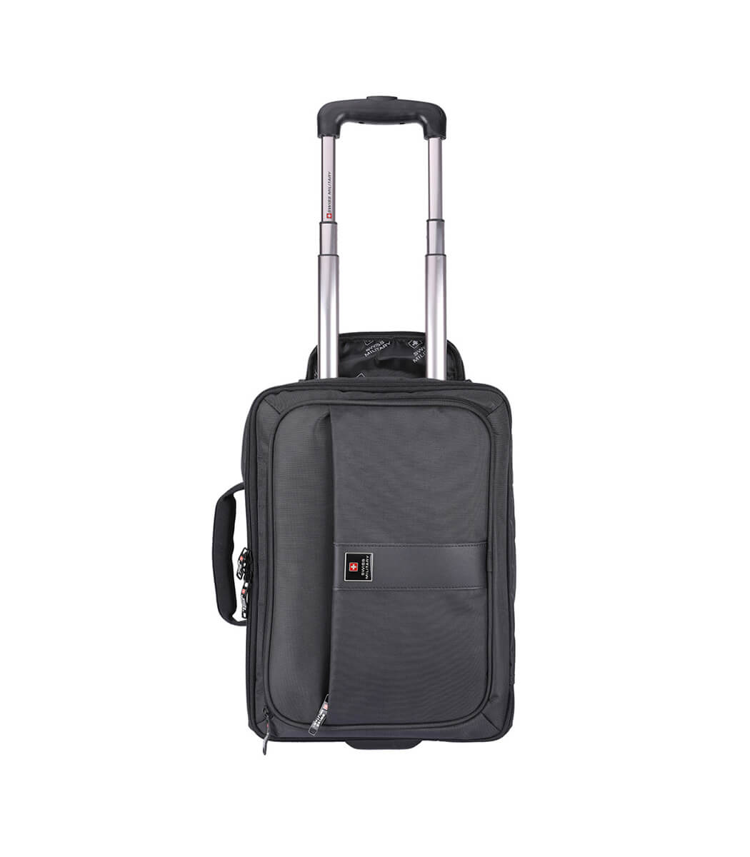 Swiss Military 45 Ltrs Black Laptop Trolley Bag Corporate Gifting ...