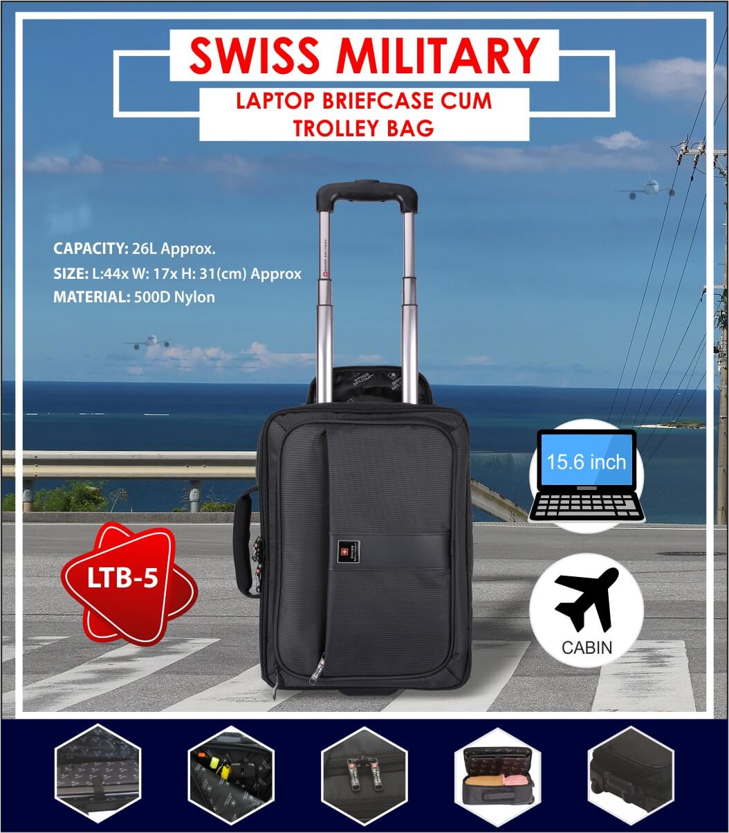 LTB5 - Laptop BriefCase Cum BackPack - SWISS MILITARY CONSUMER GOODS ...