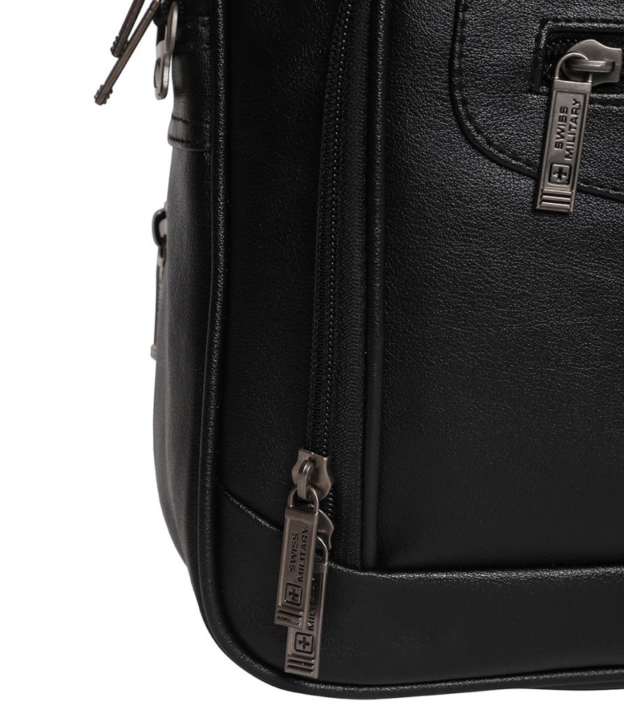 PLB1 - Premium Leatherette Laptop Sling Bag - SWISS MILITARY CONSUMER ...