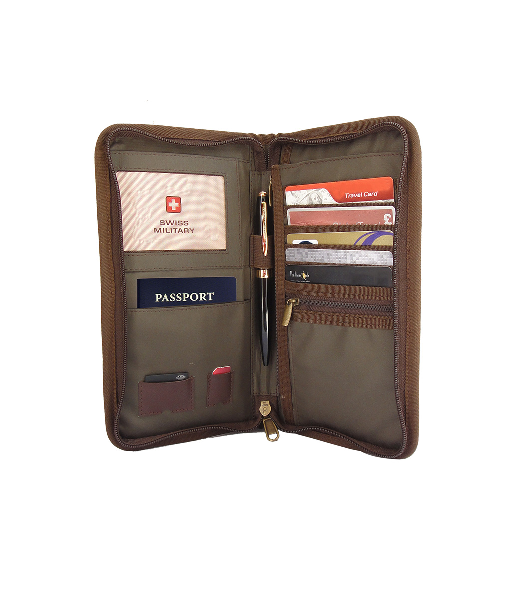 Buy Swiss Military Brown Canvas Wallet (LW-11) at Amazon.in
