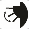 90 degree moveable plug