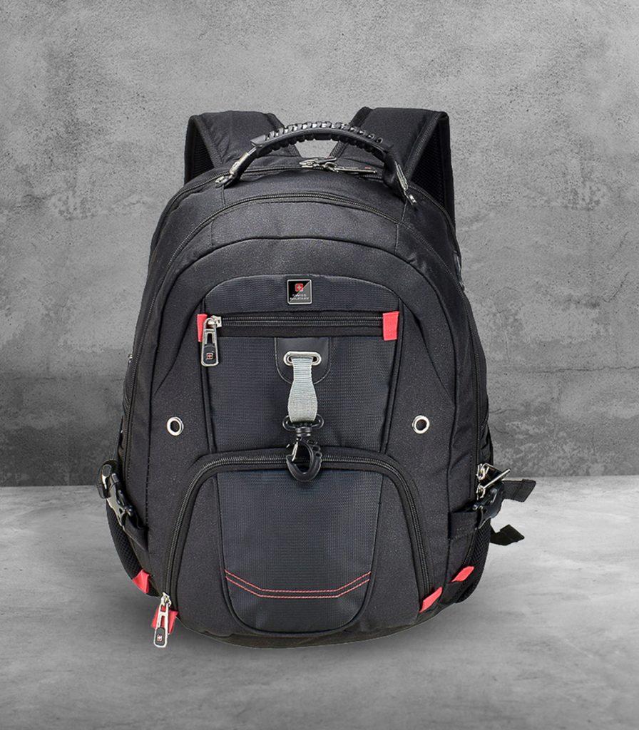 LBP93 - Laptop Backpack With USB Charging/AUX Port - SWISS MILITARY ...