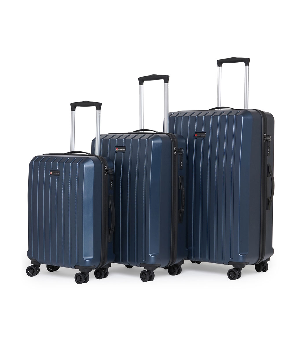 Phantom Set of 3, 55 cm Cabin + 65 cm Medium + 75 cm Large Hard Trolley ...